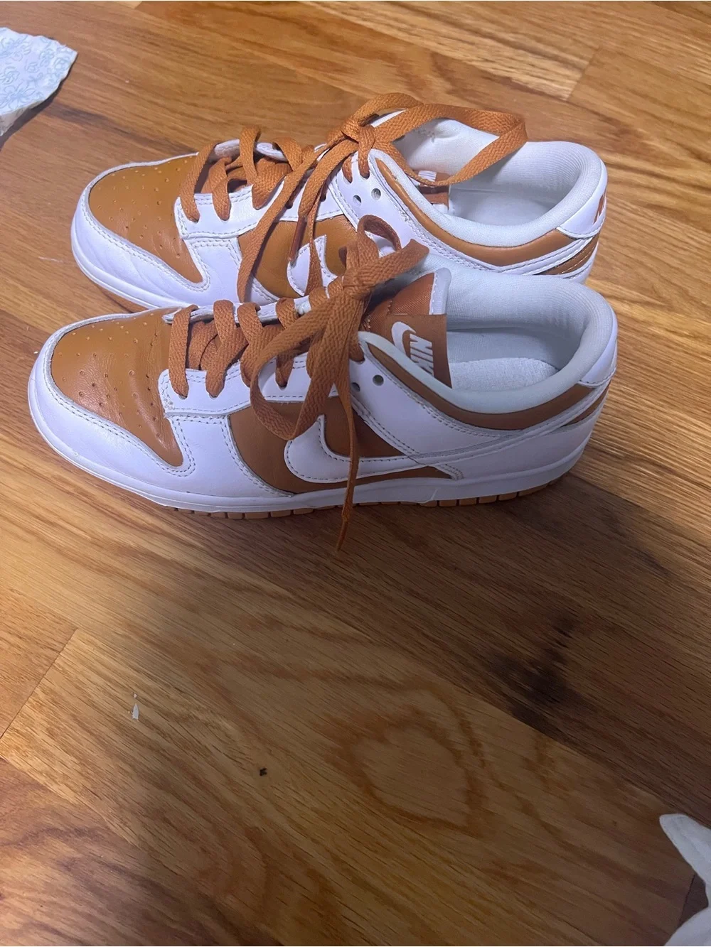 Nike Low Dunks White/Burnt Orange